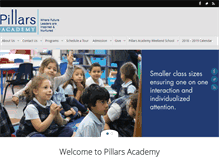 Tablet Screenshot of pillarsacademy.org